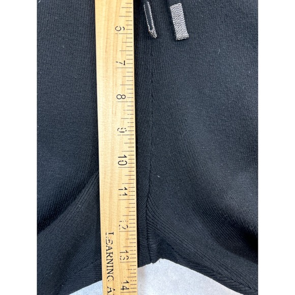 Chicos Pants Womens 2 Medium Black Pull On Knit Drawstring Waist Stretch - Picture 5 of 7